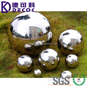 Esfera Decorativa de Acero Inoxidable Inox de 80 mm, 50 cm, 316, Pulida y Cepillada, Pequeña, Grande, para Jardín - Product Image 4