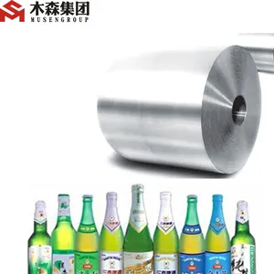 Rouleau Jumbo de papier d'aluminium pour le verre de cou de bouteille à bière d'étiquette feuille