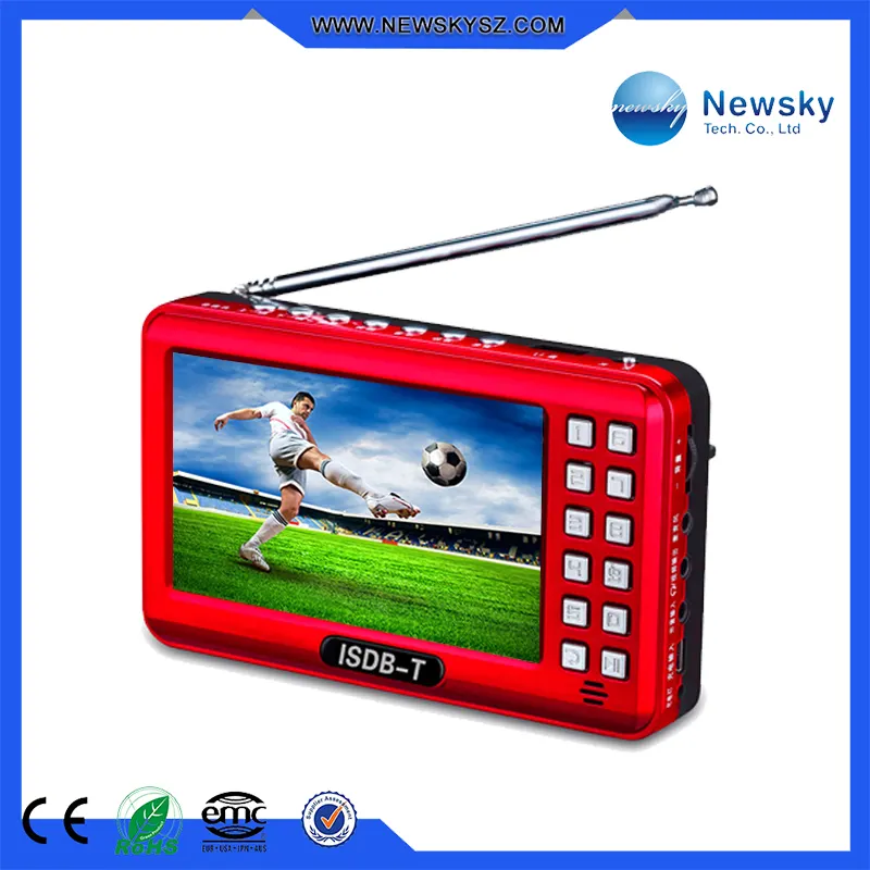 ISDB-T ЖК-экран мини pocket tv