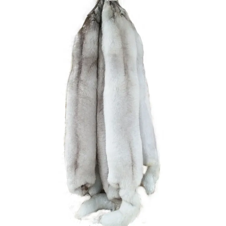 factory price large size real blue fox skin pelts fox fur skins
