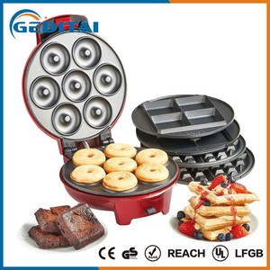 Macchina Elettrica per Waffle e Sandwich con 9 <span class=keywords><strong>Piastre</strong></span> Rimovibili, Senza Olio, per Snack - Product Image 2
