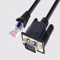 Cable adaptador de consola DB9 hembra RS232 serie a CAT5e RJ45 LAN Ethernet