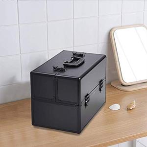 Aluminum <strong>Makeup</strong> Train Case Large 6 Tray Professional Cosmetic <strong>Makeup</strong> <strong>Box</strong> - Product Image 5