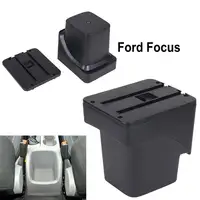 फोर्ड फोकस के लिए 2 चमड़े कार केंद्र कंसोल Armrest भंडारण बॉक्स कार-स्टाइल सामान भागों 2007 ~ 2014