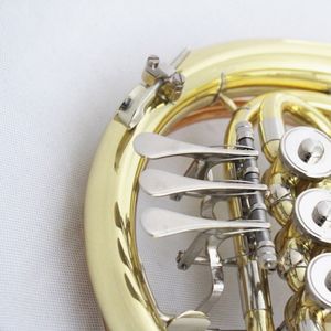 Cinese rosa ottone piombo pipa corno francese per lo studente Bb tono oro francese strumenti corno e bocchino accessori Case OEM - Product Image 4