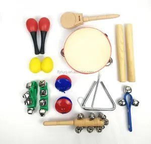 Toy Musical Instrument set kids music toy in PVC bag music band