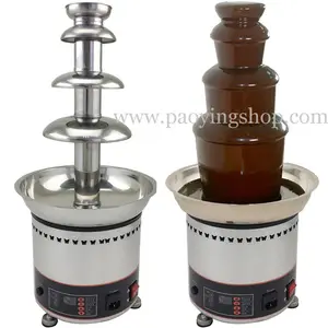 Heavy Duty Stainless Steel 110 볼트 220 볼트 전기 22.83 "4 Tier 자 초코 초콜릿 퐁듀 Fountain 기계