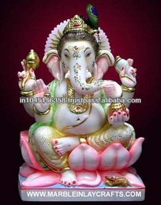 Ganesh Ji Marble Statue - Product Image 1