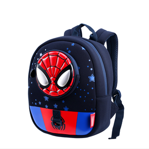 <span class=keywords><strong>Spiderman</strong></span> Cartoon scuola zaino per asilo bambini impermeabile in pelle primaria colorata di fabbricazione del prodotto - Product Image 6