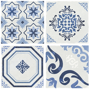 Gạch Lát Sàn Nhà Bếp, Họa Tiết Hoa Xanh, Gạch Lát Sàn Sứ Cho Phòng Tắm - Product Image 2