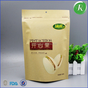 Commercio all'ingrosso a Prova di Umidità Kraft Sacchetti di Carta di Imballaggio Per Uso Alimentare Piccolo Cera Foderato Con Clear - Product Image 5