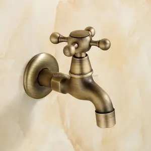 Antique En Laiton Froid <span class=keywords><strong>Robinet</strong></span> de jardin <span class=keywords><strong>Robinet</strong></span> De Machine À Laver - Product Image 1
