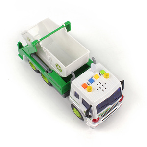Nouveau <span class=keywords><strong>camion</strong></span> <span class=keywords><strong>jouet</strong></span> à ordures de <span class=keywords><strong>recyclage</strong></span> alimenté par friction pour enfants en plastique avec lumière et musique - Product Image 3