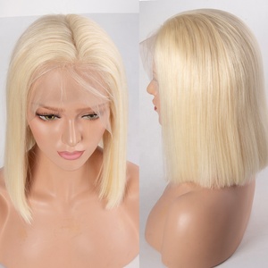 A buon mercato Dei <span class=keywords><strong>Capelli</strong></span> Umani 4*4 Chiusura Blonde di Bob Parrucca Per African American Breve Rettilineo Anteriore Del Merletto Dei <span class=keywords><strong>Capelli</strong></span> Umani Bob parrucca Per Le Donne Nere - Product Image 3