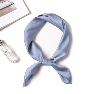 70*70cm Wholesale Custom Printed Satin Ladies <strong>Scarves</strong> Fashion Small <strong>Neck</strong> Solid Color Square Silk <strong>Scarf</strong> <strong>for</strong> <strong>Women</strong> - Product Image 1