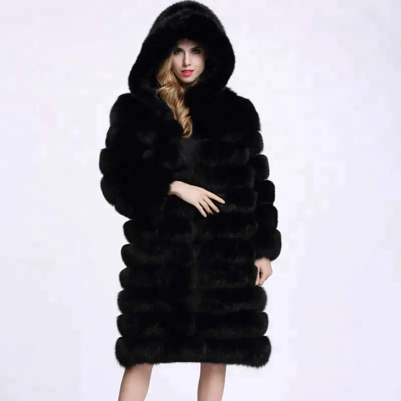 Wholesaler Women Fake Fur Long Coat Parka Coat Jacket In Winter Fall Oversize Luxe Panelled Faux Fur Coat