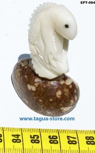 Figura de Iguana de Palma de Tagua, reptil, lagarto, decoración artística, tallada a mano en el país - Product Image 4