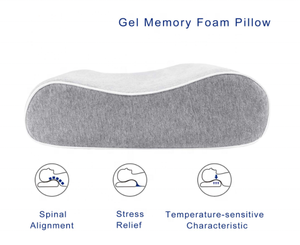 Almohada Cervical ajustable, gel de contorno de apoyo, almohada de espuma viscoelástica con infusión de altura ajustable para dormir lateral - Product Image 4