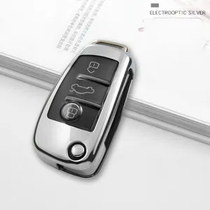 Penny & Joshi Auto Styling Key Organizer Weiche TPU Autoschlüssel Abdeckung geeignet für A3 Q3 Q7 A1 Alte Modell A61 Fabrik direkt