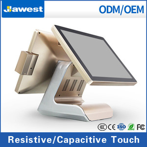 2015 best double screen cash register with card reader - Product Image 2