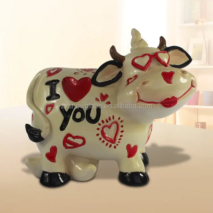 Lovely resin cow statue for sale