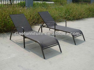 Outdoor billige Aluminium Sonnen liege stapelbare Strand lounge - Product Image 6