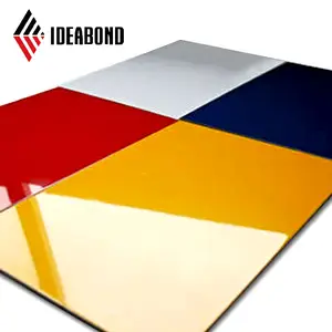 Foshan Curtain Building Material High Gloss Kitchen Cabinet Aluminum Composite Panel