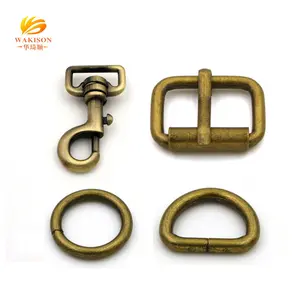 Custom various type metal brass dog collar hardware in Guangzhou