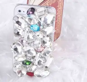 Luxury crystal big bling diamond hard case for iPhone4 4S