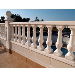 Trang Chủ Biệt Thự Trang Trí Đá Cẩm Thạch Trắng Cột Cột Và Tay Vịn - Product Image 2