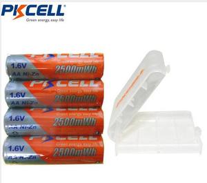 Batteria Ricaricabile Nichel-Zinco PKCELL Ni <span class=keywords><strong>Zn</strong></span> 1.6v Formato AA 2500mwh per Fotocamera Digitale - Product Image 4