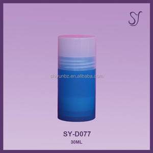 Petit pain déodorant en plastique réutilisé en plastique de 30ml sur la bouteille / récipient déodorant rond D077 - Product Image 1