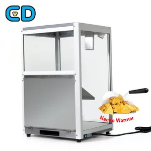 Nachos Chips Warmer Makers Machines Stainless Steel Restaurant Countertop Food Chip Nacho Pop Corn Warmer Machine For Sale