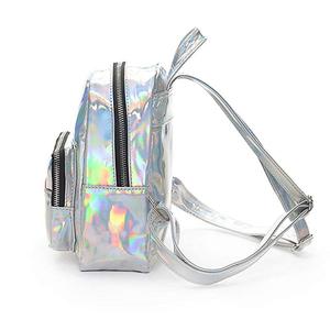 <span class=keywords><strong>Zaino</strong></span> Scolastico in PVC con Effetto Laser per Ragazze, Piccolo <span class=keywords><strong>Zaino</strong></span> da Viaggio alla Moda per Donne, Prodotto da Fabbrica Certificata BSCI - Product Image 3