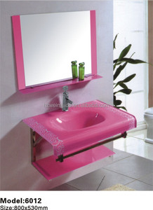 <span class=keywords><strong>Rosa</strong></span> de <span class=keywords><strong>cristal</strong></span> <span class=keywords><strong>lavabo</strong></span> del baño - Product Image 1
