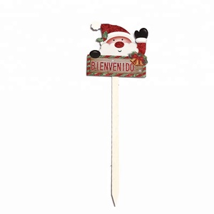 <span class=keywords><strong>Espagnol</strong></span> langue 'BIENVENIDO «signe Santa Claus cour jeu De Noël décoration - Product Image 1