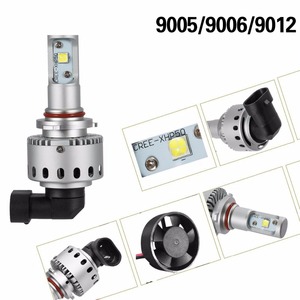 auto H4 H79005 H13 H11 HB3 HB4 80 W inalámbrica Plug and Play alta baja LED faros bombillas Kit - Product Image 5