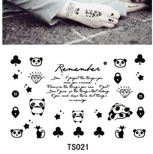 Tatuaggio temporaneo personalizzato Non tossico di moda, adesivo metallico del tatuaggio per bambini Opp Bag temporaneo tatuaggio per 6 mesi - Product Image 1