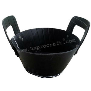 Recycled rubber flower pots/ Recycled rubber planters/ Rubber buckets garden supplies (HG 13-0581)