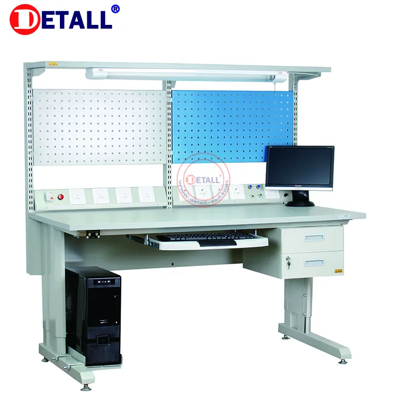 anti static work station electronics mobile dental lab workbench cell phone repair technician esd work table with computer