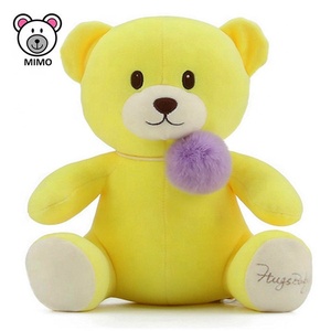 <span class=keywords><strong>Orsacchiotto</strong></span> di Peluche Personalizzato con Logo Ricamato, Giocattolo Morbido con Pompon, Animale di Peluche Cartoon <span class=keywords><strong>Verde</strong></span> all'Ingrosso - Product Image 2