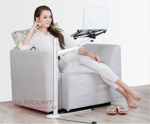 UP-8 multifunción 3 en 1, soporte de suelo para ordenador portátil/tableta/Smartphone, altura/ángulo ajustable con bandeja para ratón - Product Image 3