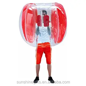 0.30mm मोटी पीवीसी सस्ती कीमत inflatable शरीर बम्पर गेंद के लिए आउटडोर फुटबॉल खेल
