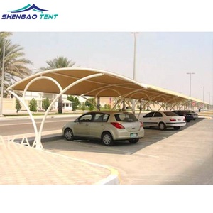 Nhà Máy Giá PVC / PVDF / PTFE Độ Bền Kéo Bãi Đậu Xe Đổ Kết Cấu Màng Thép - Product Image 3