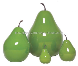 Adorno de fruta de manzana y pera esmaltada para Decoración - Product Image 1