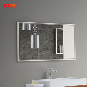 Surface de lavabo en résine personnalisée, pour <span class=keywords><strong>salle</strong></span> de bains moderne, lavabo, évier, pierre acrylique solide, Combo en <span class=keywords><strong>bois</strong></span> massif - Product Image 5