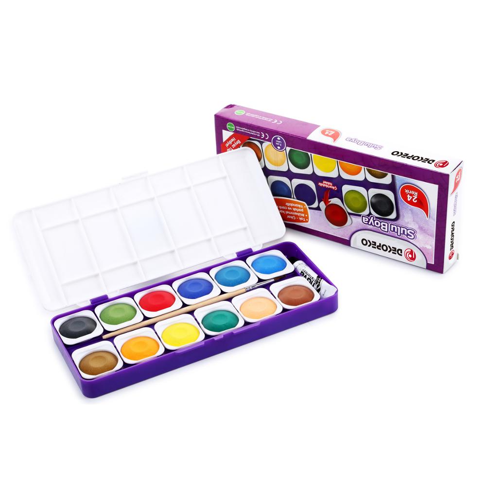 Оптовая продажа экологически чистых съемных тортов водяного цвета с кисточкой