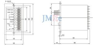 Contrôleur de moteur à engrenages AC JMKE 120W 110V/220V Protection IP54 pour utilisation en machine - Product Image 6