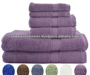 Juego de toallas de baño de algodón Tejido estilo Dobby bordado con logotipo personalizado súper blanco súper absorbente para uso en la playa de hoteles 70x140cm - Product Image 5