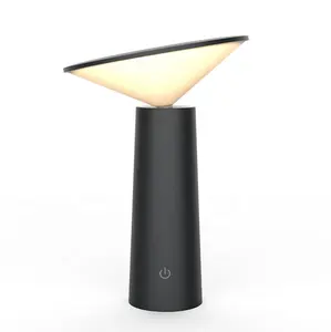 โคมไฟตั้งโต๊ะ Led แบบชาร์จไฟได้,ขนาดเล็กไร้สายพร้อม Usb อาร์ตเดโคในร่มไฟตั้งโต๊ะแบบหรี่แสงได้